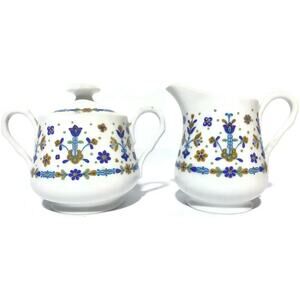 Country Maid by Sango Wild Country Creamer and Sugar Bowl Set of 2